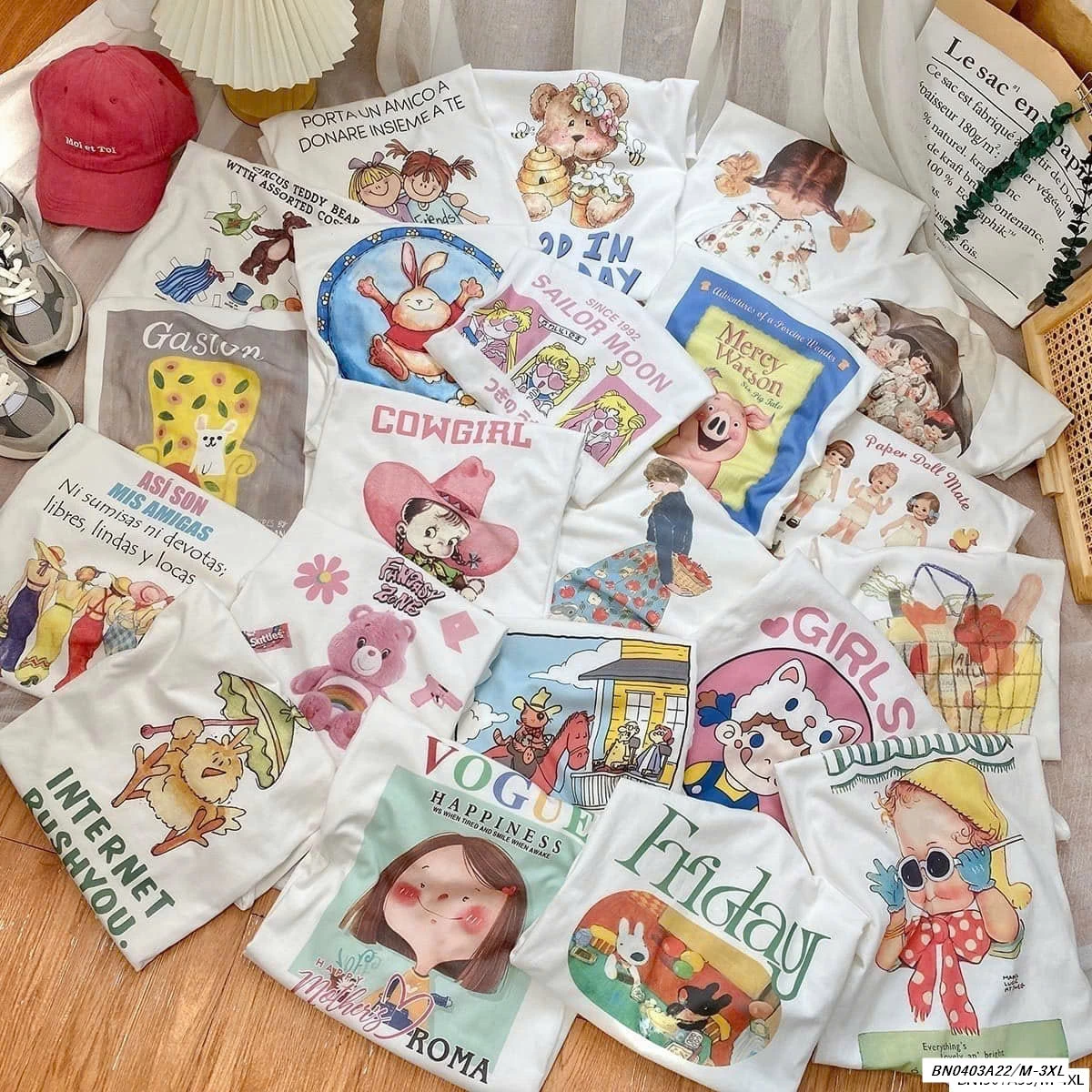 ÁO PHÔNG NỮ IN HÌNH KUTE