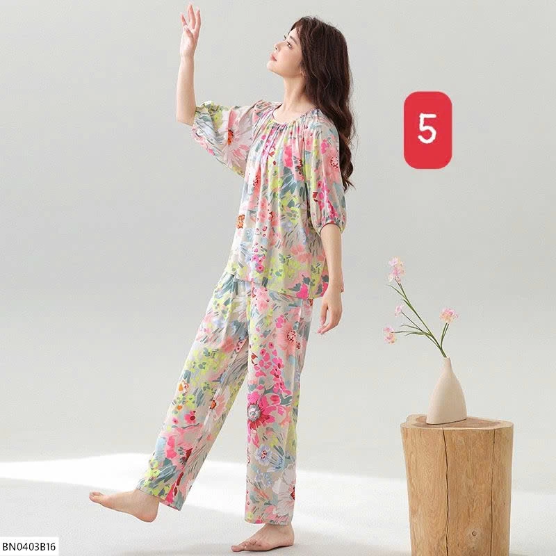 BỘ COTTON LANH LỤA NỮ MẶC NHÀ