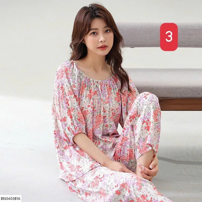 BỘ COTTON LANH LỤA NỮ MẶC NHÀ