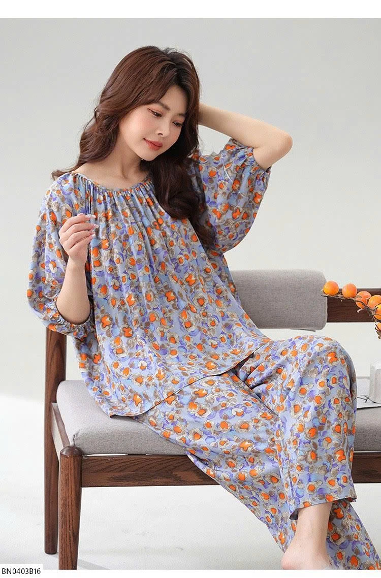 BỘ COTTON LANH LỤA NỮ MẶC NHÀ