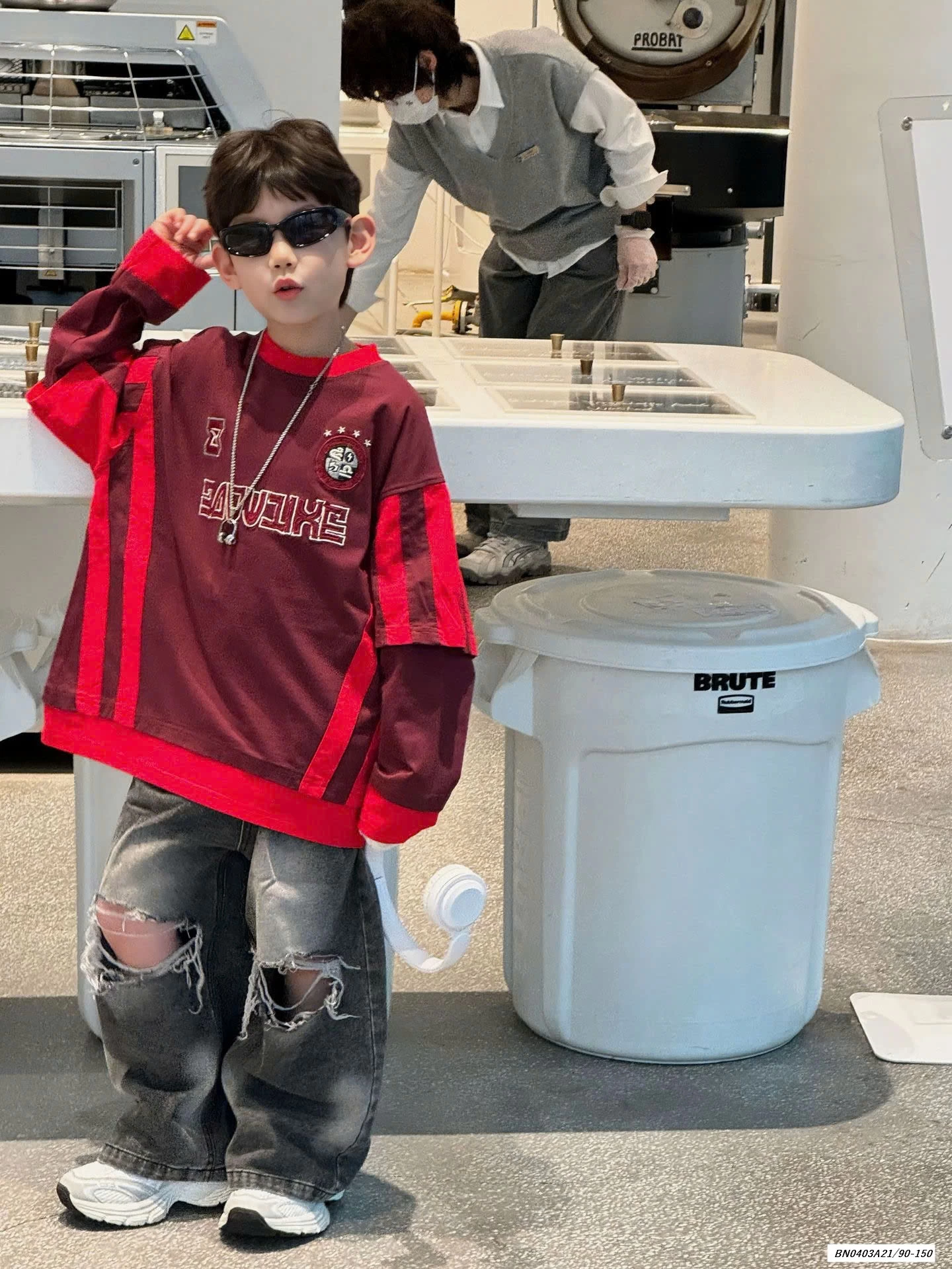 ÁO THUN GIẢ 2 LỚP ĐỎ