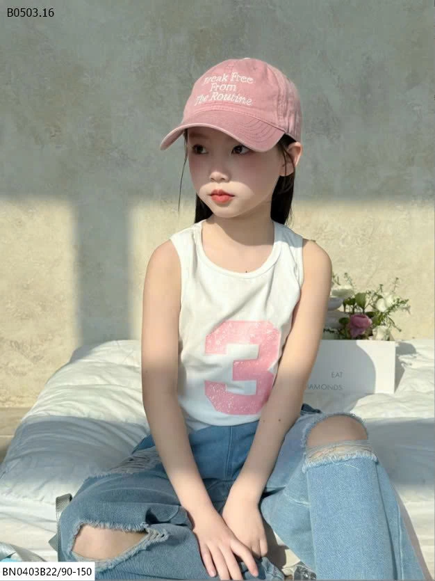 SET ÁO BA LỖ SỐ 3 MIX QUẦN JEAN RÁCH GỐI