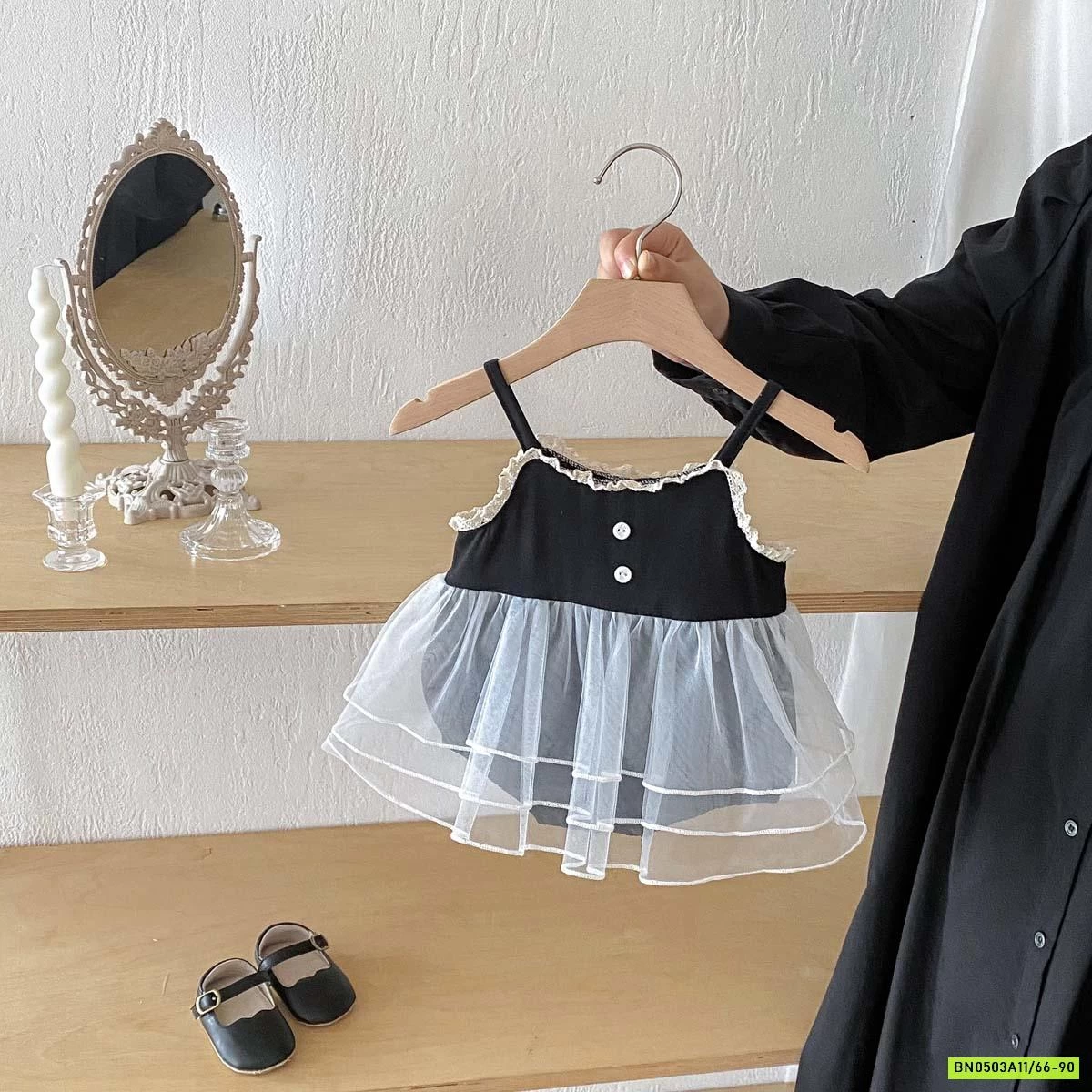 BODY 2 DÂY PHỐI VÁY REN