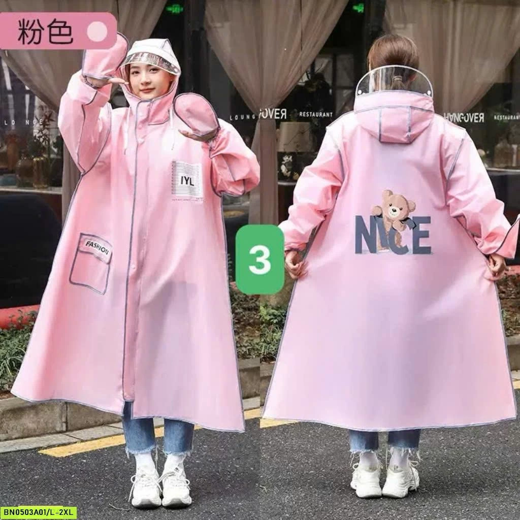 ÁO MƯA THỜI TRANG GẤU NICE