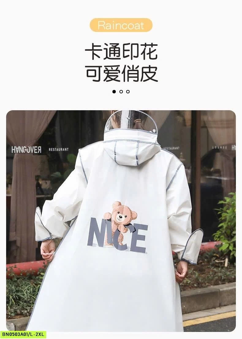 ÁO MƯA THỜI TRANG GẤU NICE