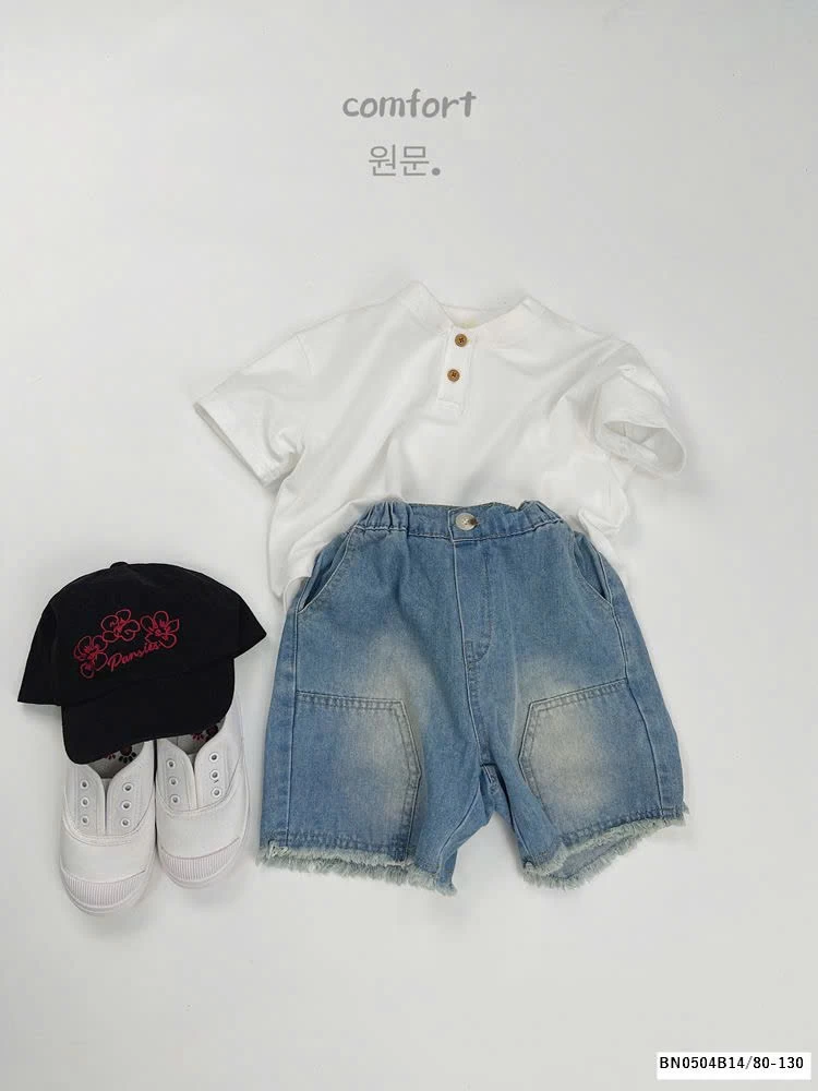 ÁO THUN CÚC CỔ HÀN QUỐC