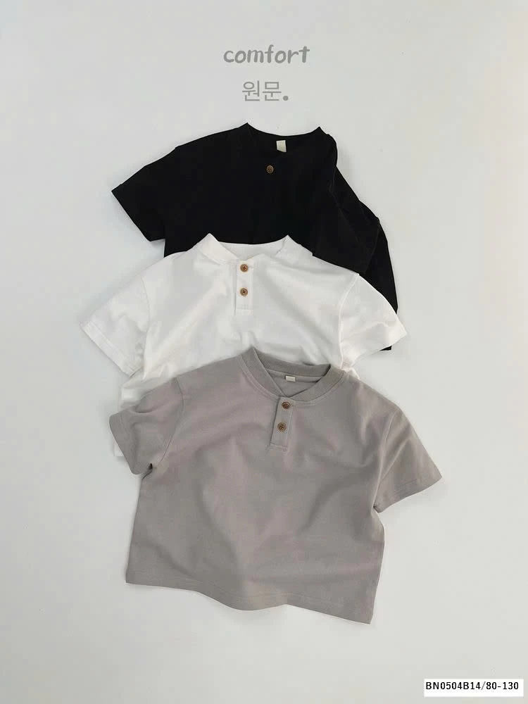 ÁO THUN CÚC CỔ HÀN QUỐC