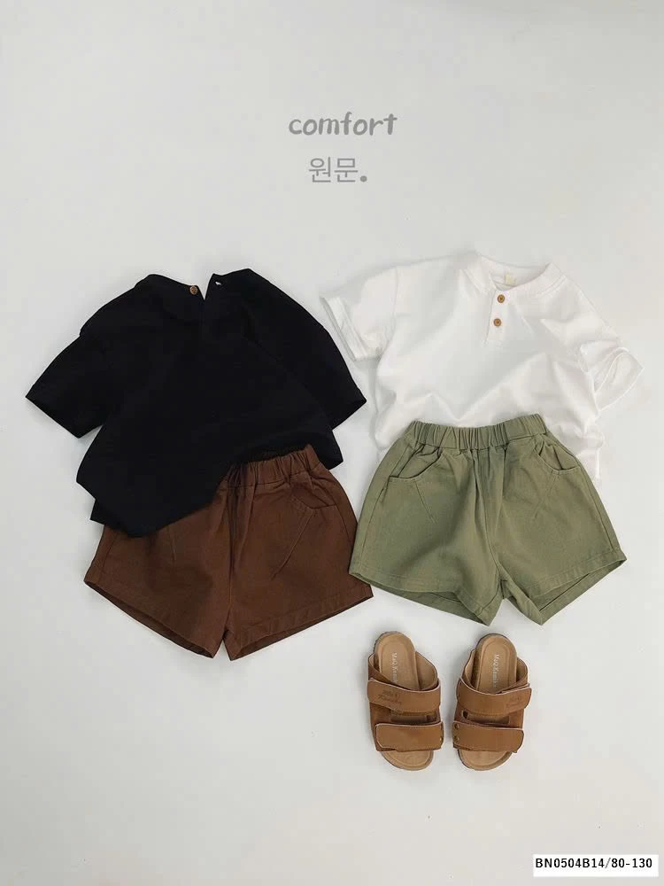 ÁO THUN CÚC CỔ HÀN QUỐC