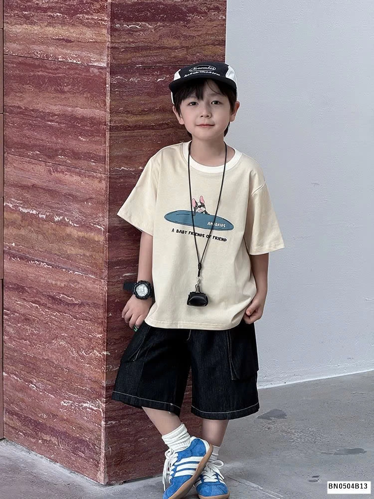 BST áo phông cún  AMBB bé trai 25B146