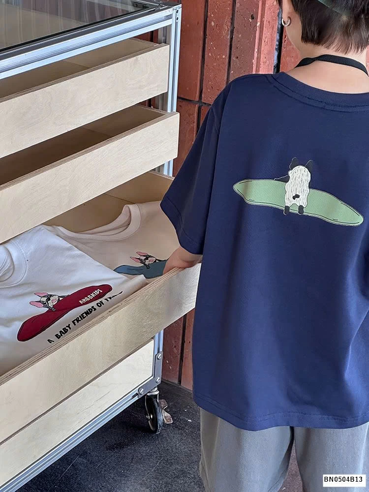 BST áo phông cún  AMBB bé trai 25B146