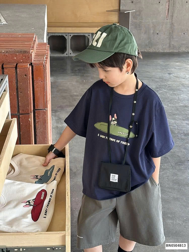 BST áo phông cún  AMBB bé trai 25B146