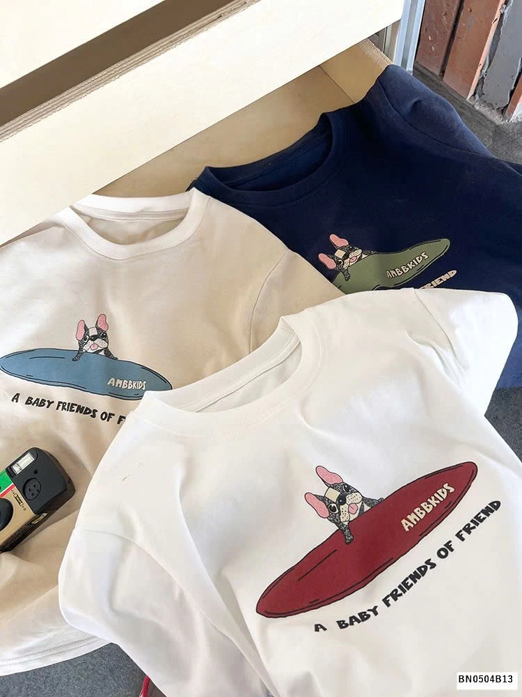 BST áo phông cún  AMBB bé trai 25B146