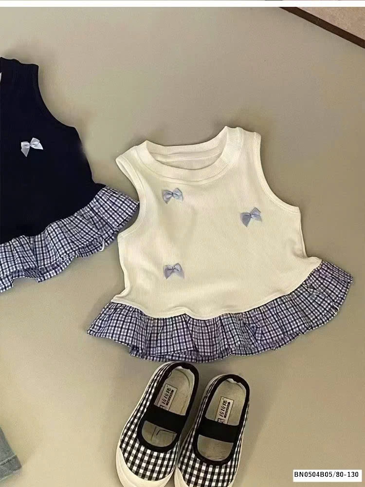 ÁO SÁT NÁCH NƠ PHỐI BÈO CARO