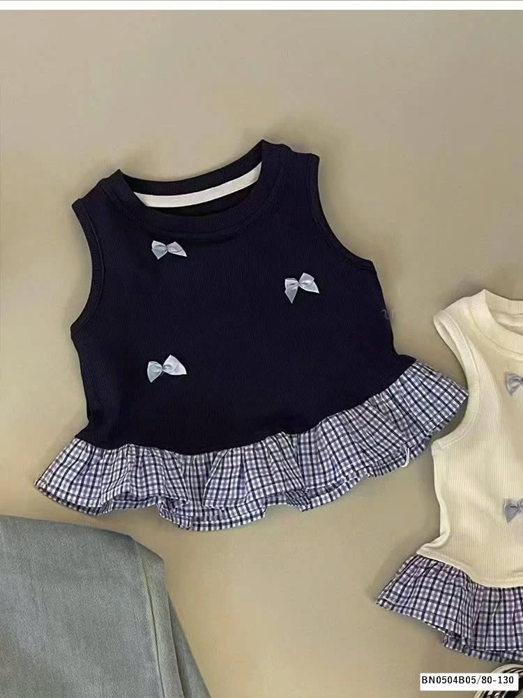 ÁO SÁT NÁCH NƠ PHỐI BÈO CARO