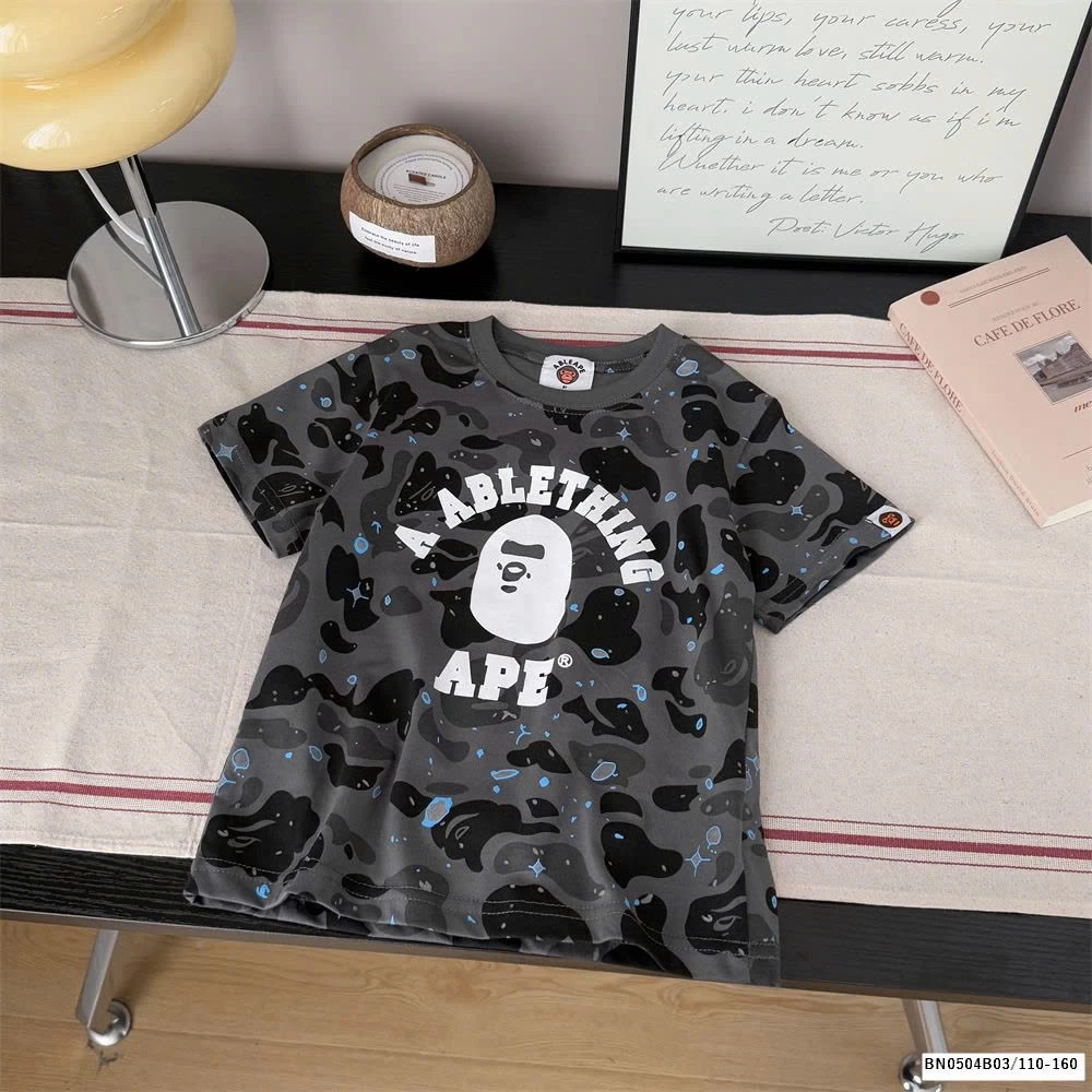 ÁO CỘC TAY HỌA TIẾT LOANG MÀU