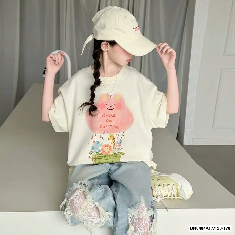 ÁO THUN HÌNH MIX JEANS SUÔNG SZ ĐẠI