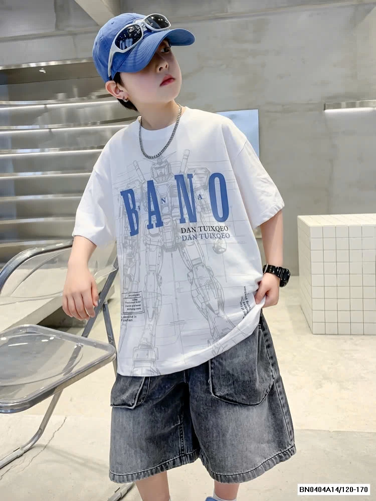 ÁO THUN LOANG MIX SHORT JEANS SZ ĐẠI