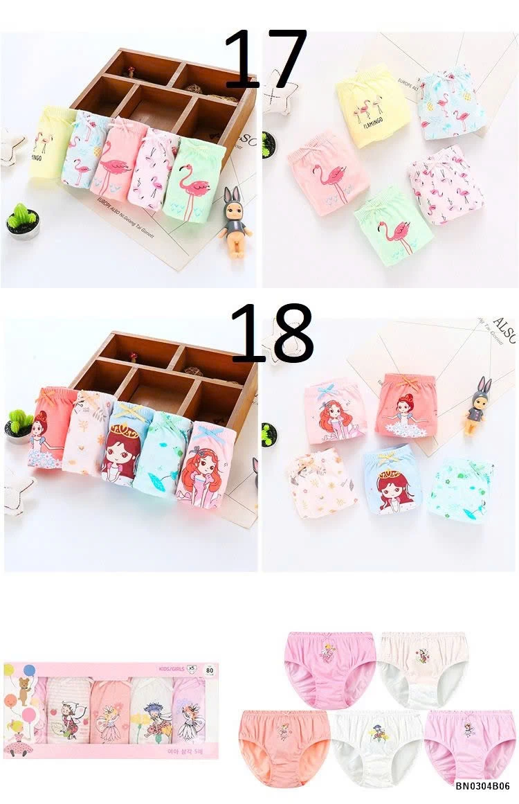 BOX 5 CHIP COTTON TAM GIÁC BÉ GÁI