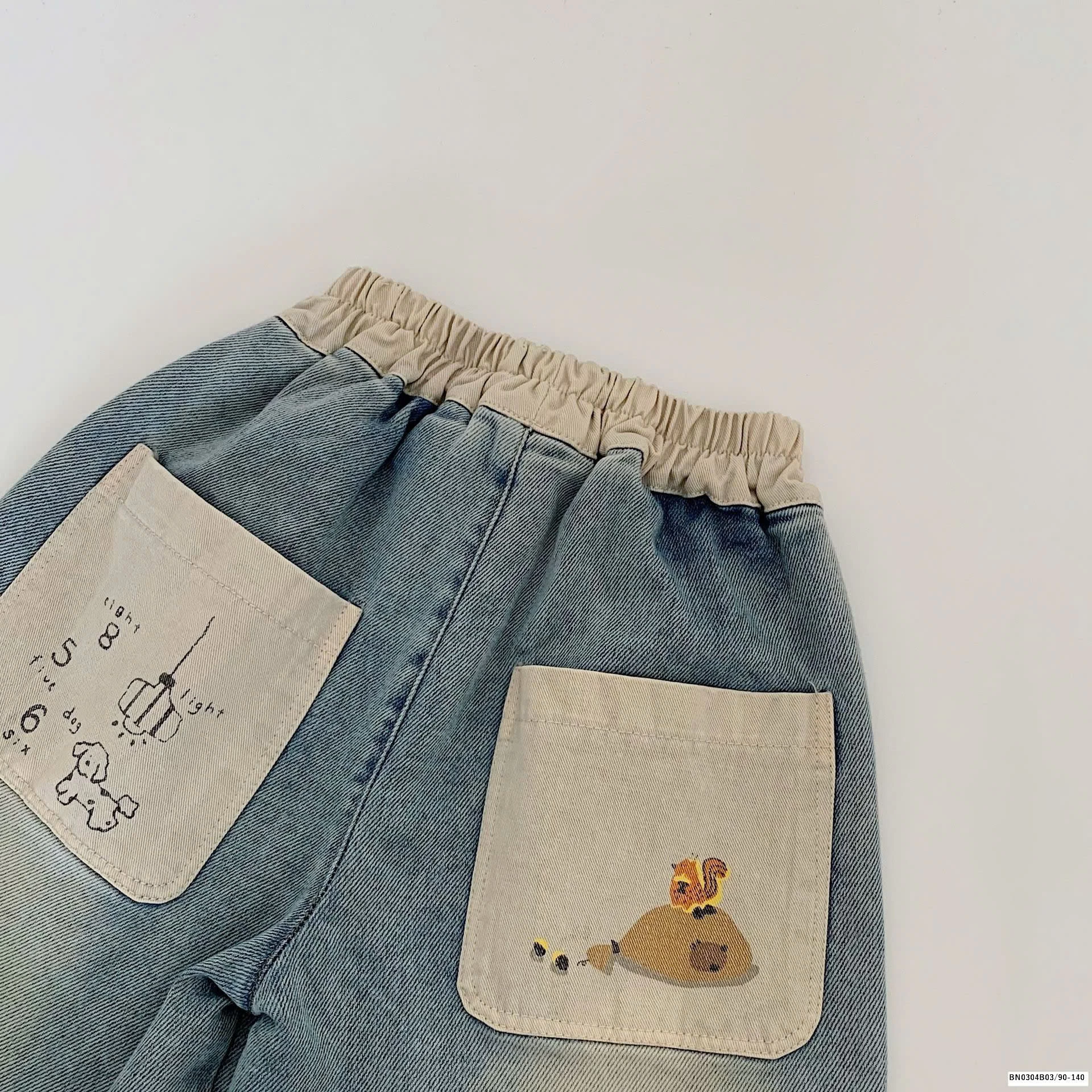 QUẦN JEAN BÉ TRAI PHỐI CẠP CHUN