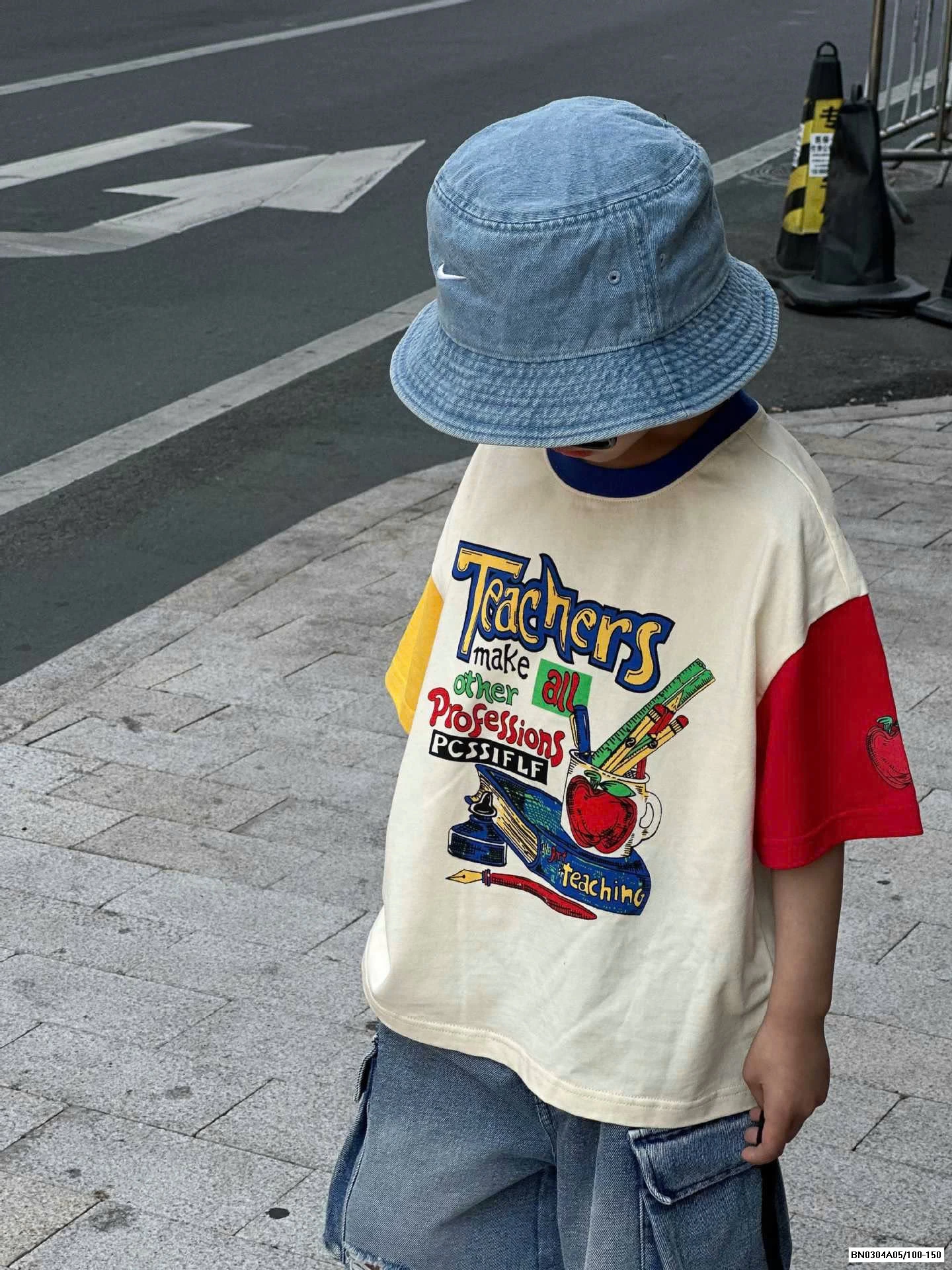 ÁO THUN PHỐI MÀU TAY