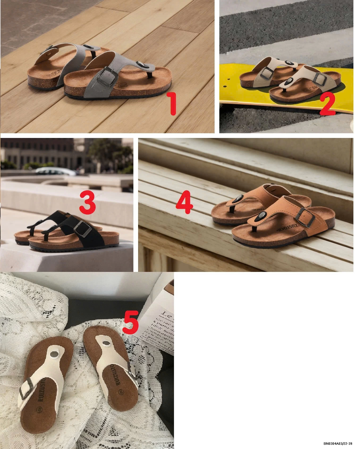 DÉP XỎ NGÓN ĐẾ KẾP RUIZU