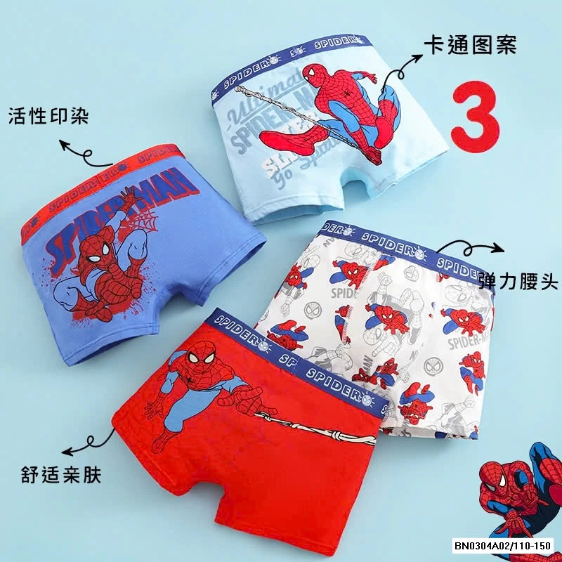 SÉT 4 CHÍP ĐÙI SPIDERMAN