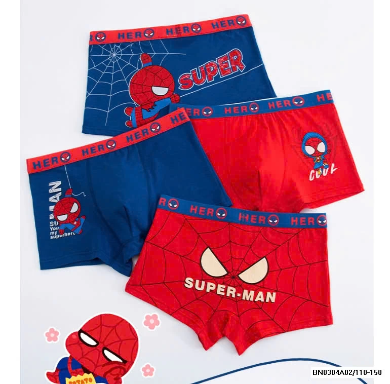 SÉT 4 CHÍP ĐÙI SPIDERMAN