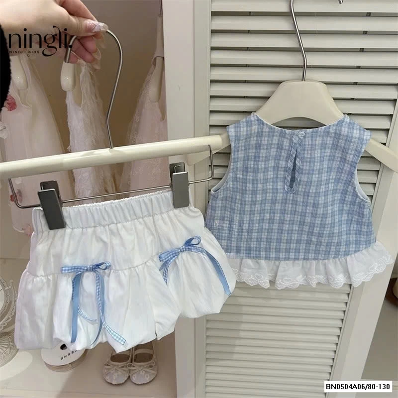 SÉT ÁO CARO MIX QUẦN BÍ TRẮNG