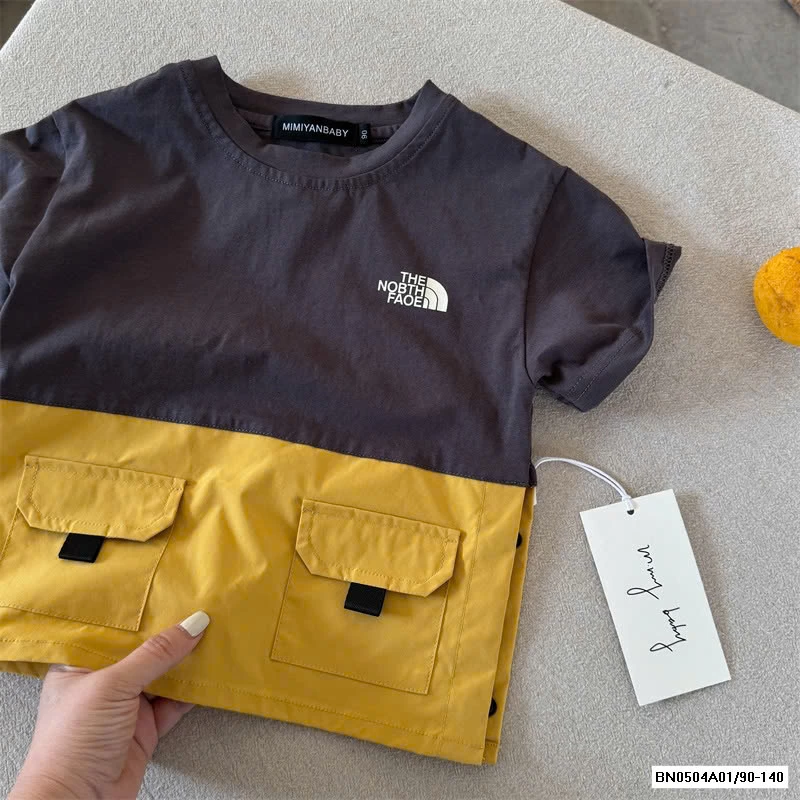 ÁO THUN PHỐI 2 MÀU MMY