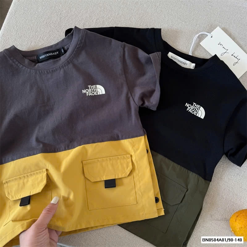 ÁO THUN PHỐI 2 MÀU MMY