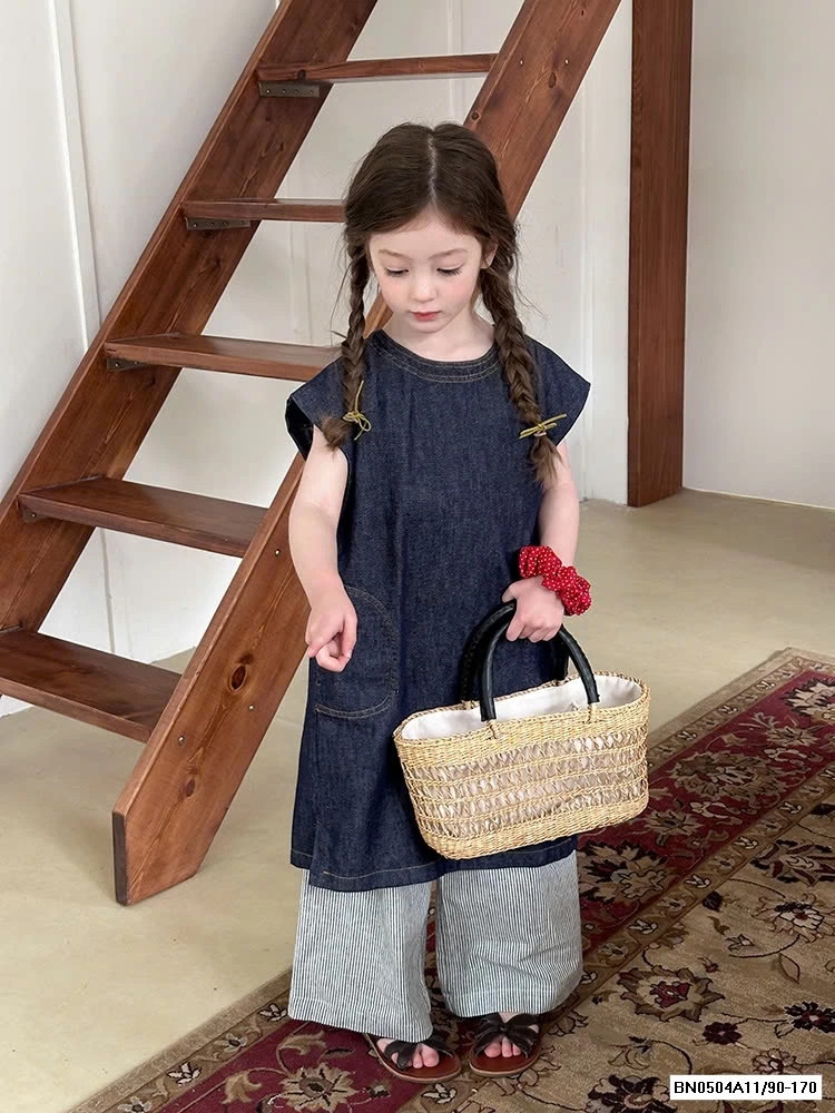 QUẦN ỐNG SUÔNG KẺ 25B047 AMBB