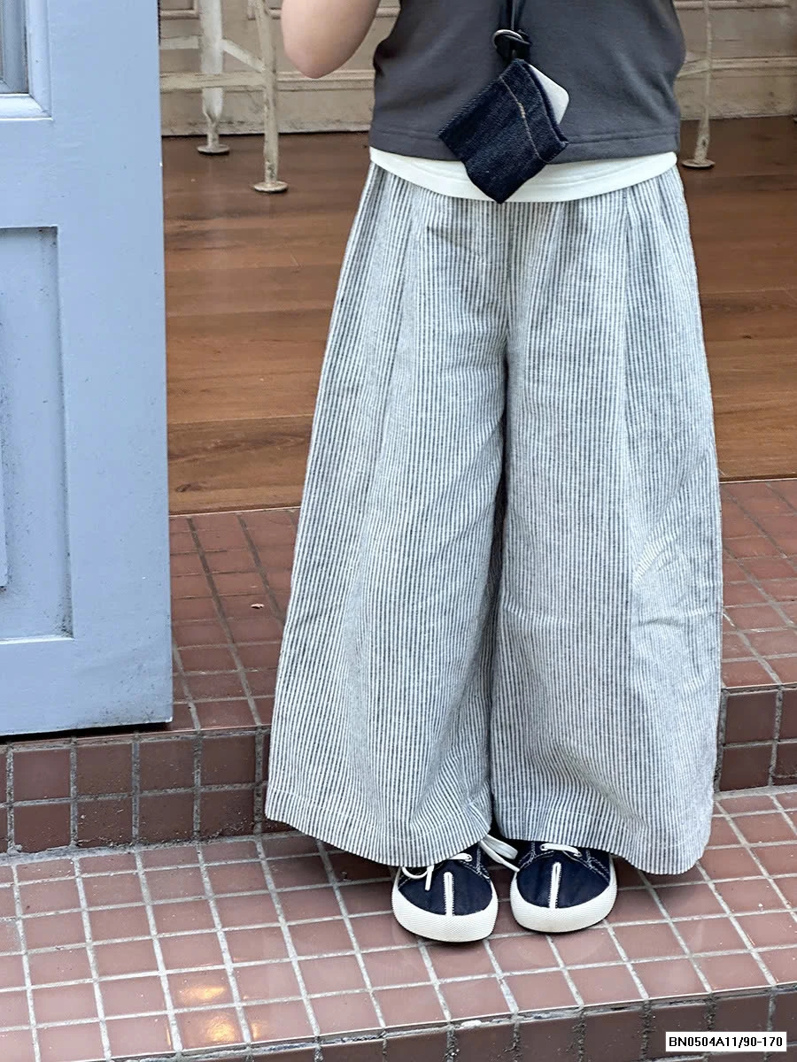 QUẦN ỐNG SUÔNG KẺ 25B047 AMBB