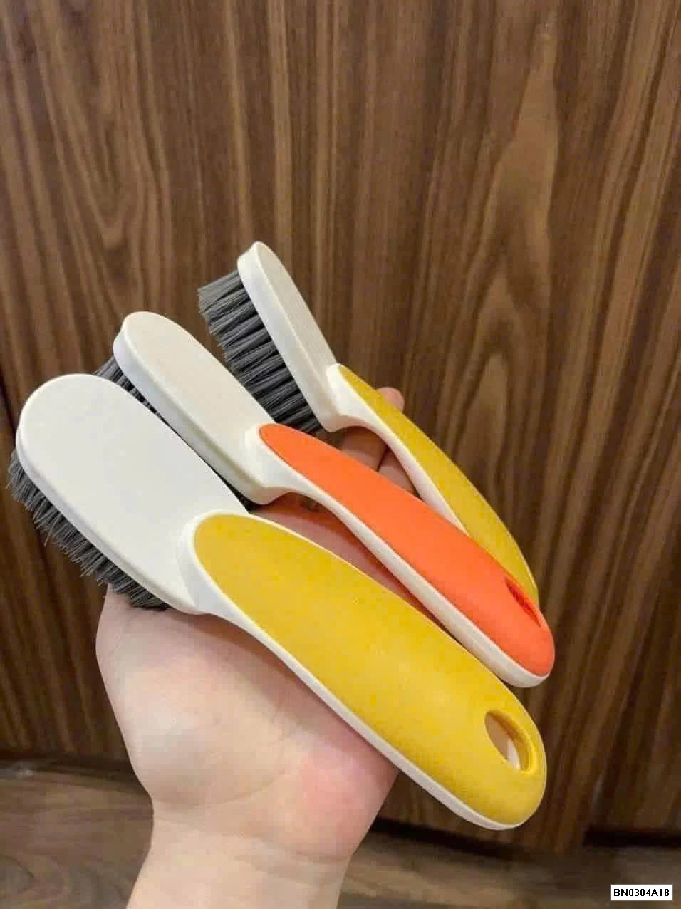 SÉT 3 BÀN CHẢI ĐÁNH GIÀY CÁN DÀI