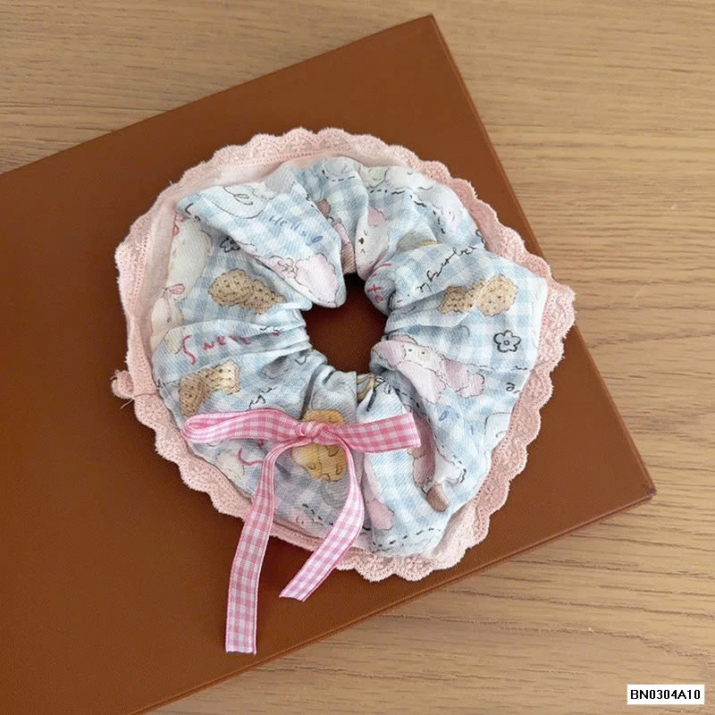 SÉT KHĂN+DÂY BUỘC TÓC NÀNG THƠ