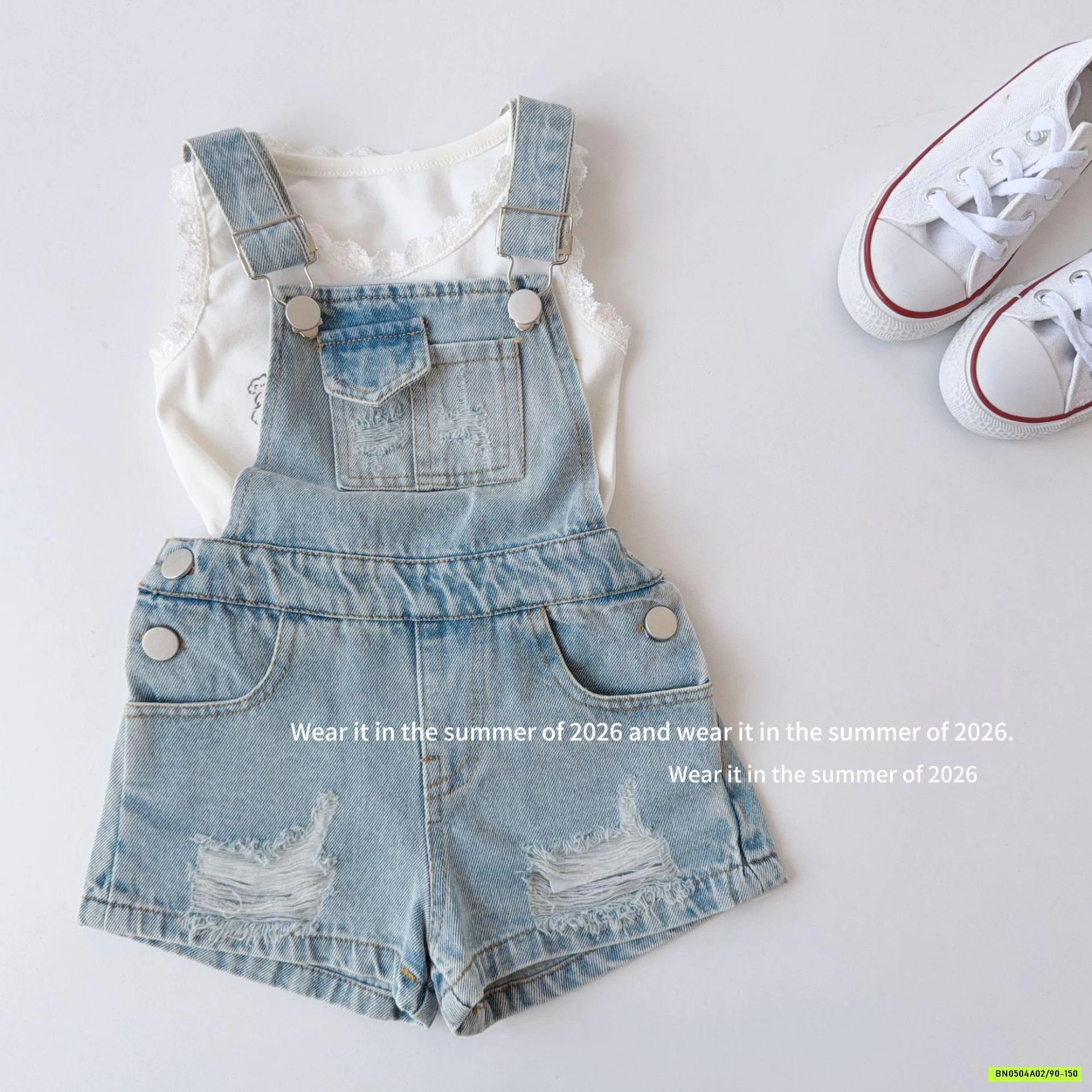 YẾM JEANS TÚI NGỰC T&QKIDS