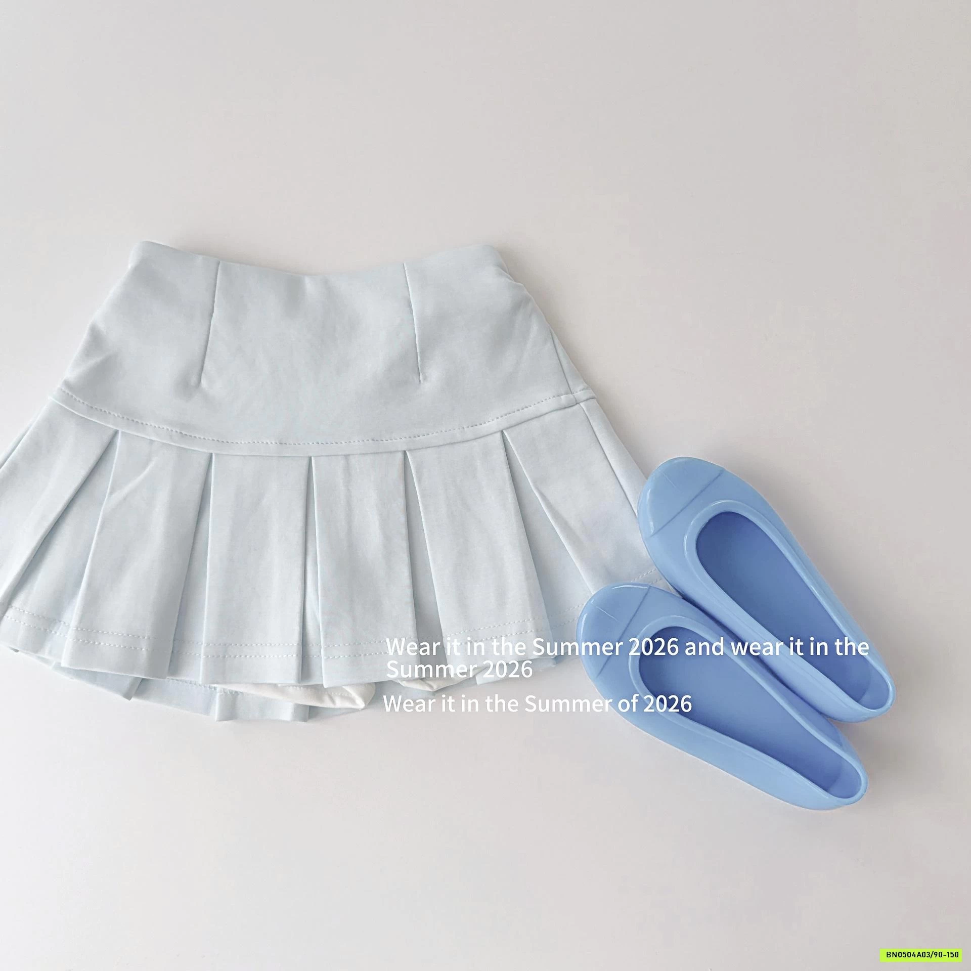 CHÂN VÁY COTTON XẾP LY T&QKIDS