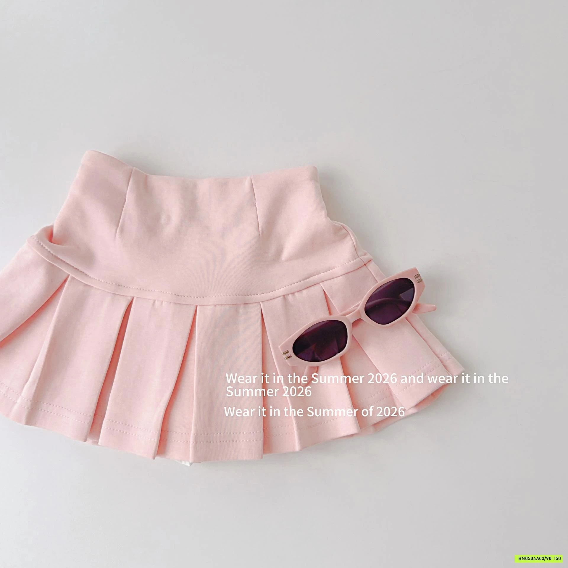 CHÂN VÁY COTTON XẾP LY T&QKIDS