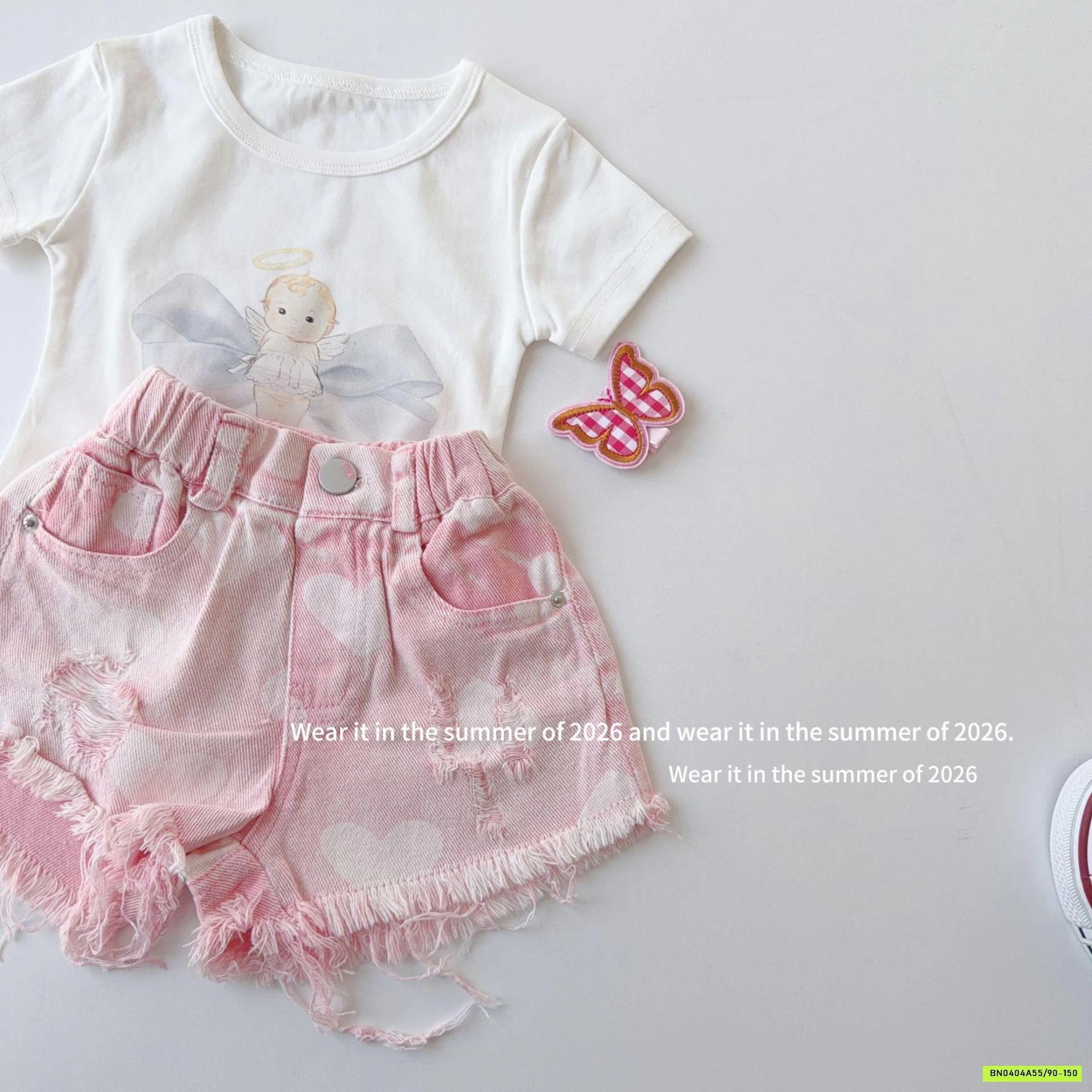 SHORT HỒNG TUA GẤU T&QKIDS