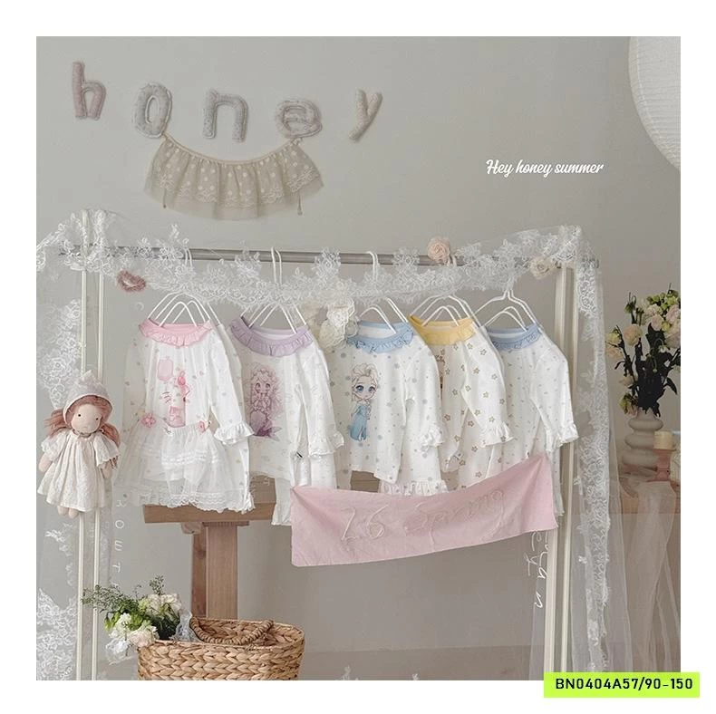 BỘ THUN LẠNH LOE HONEY BÉ GÁI