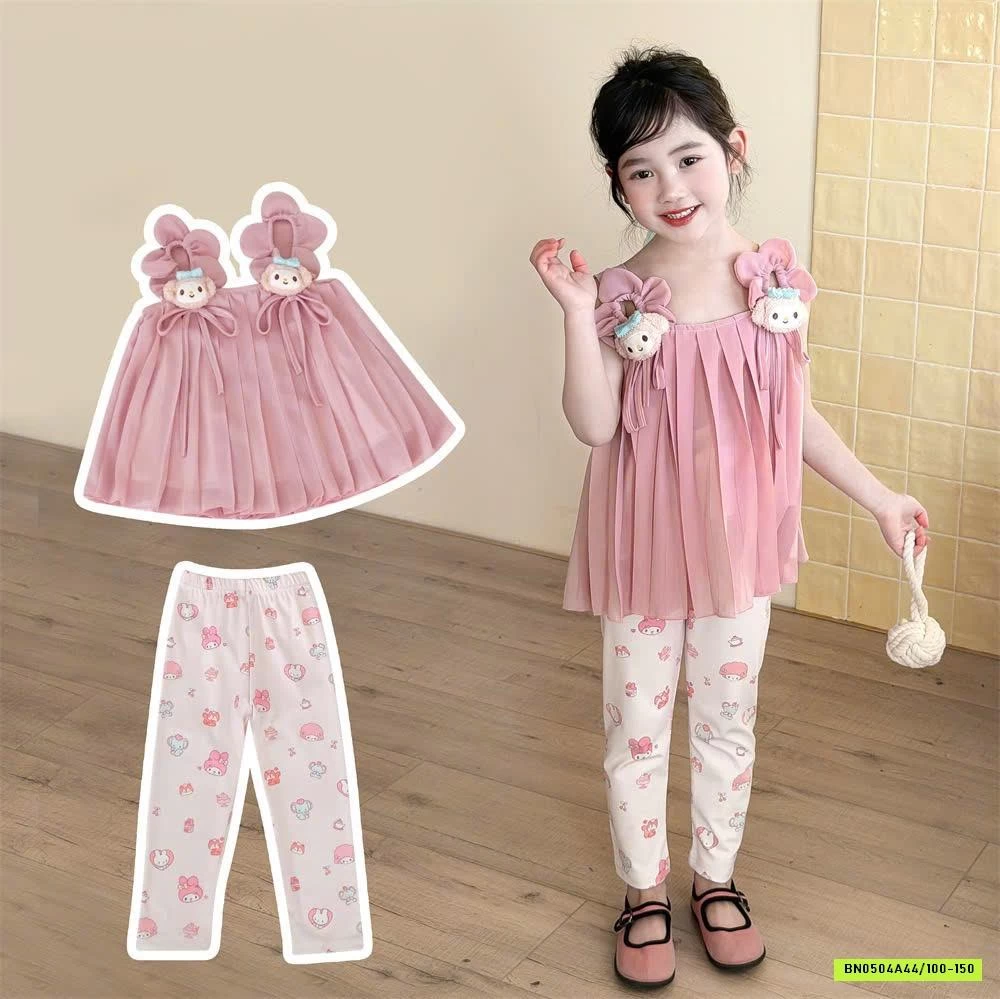 SET LEGGING HOẠT HÌNH BÉ GÁI