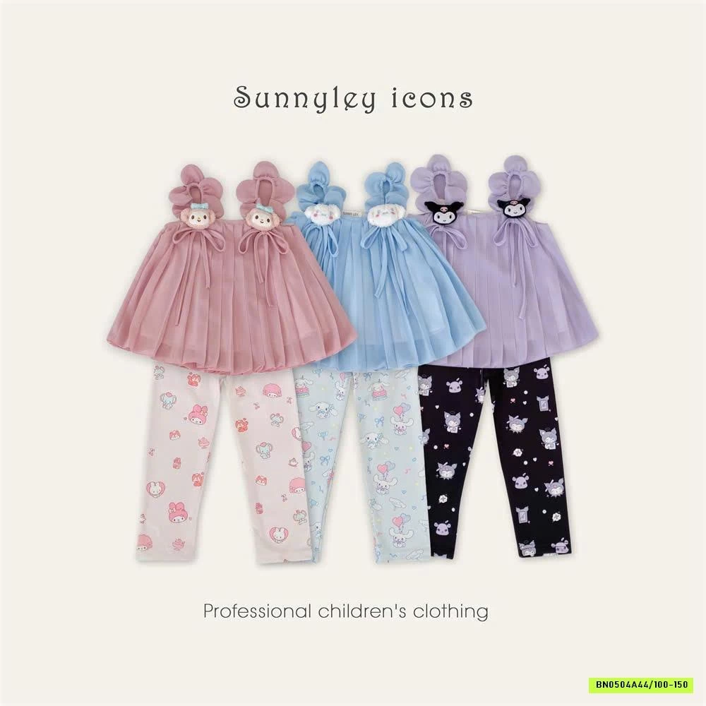 SET LEGGING HOẠT HÌNH BÉ GÁI