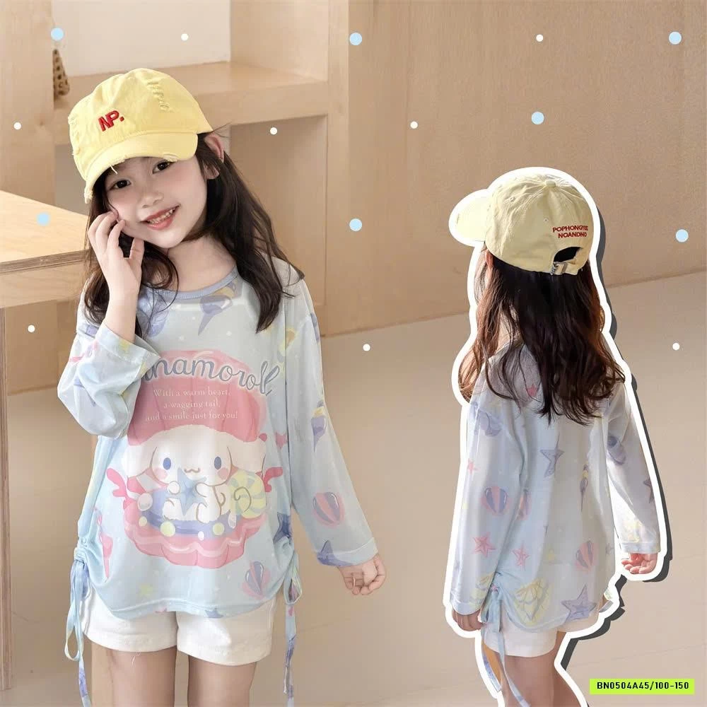 ÁO THUN MỎNG CHỐNG NẮNG HOẠT HÌNH