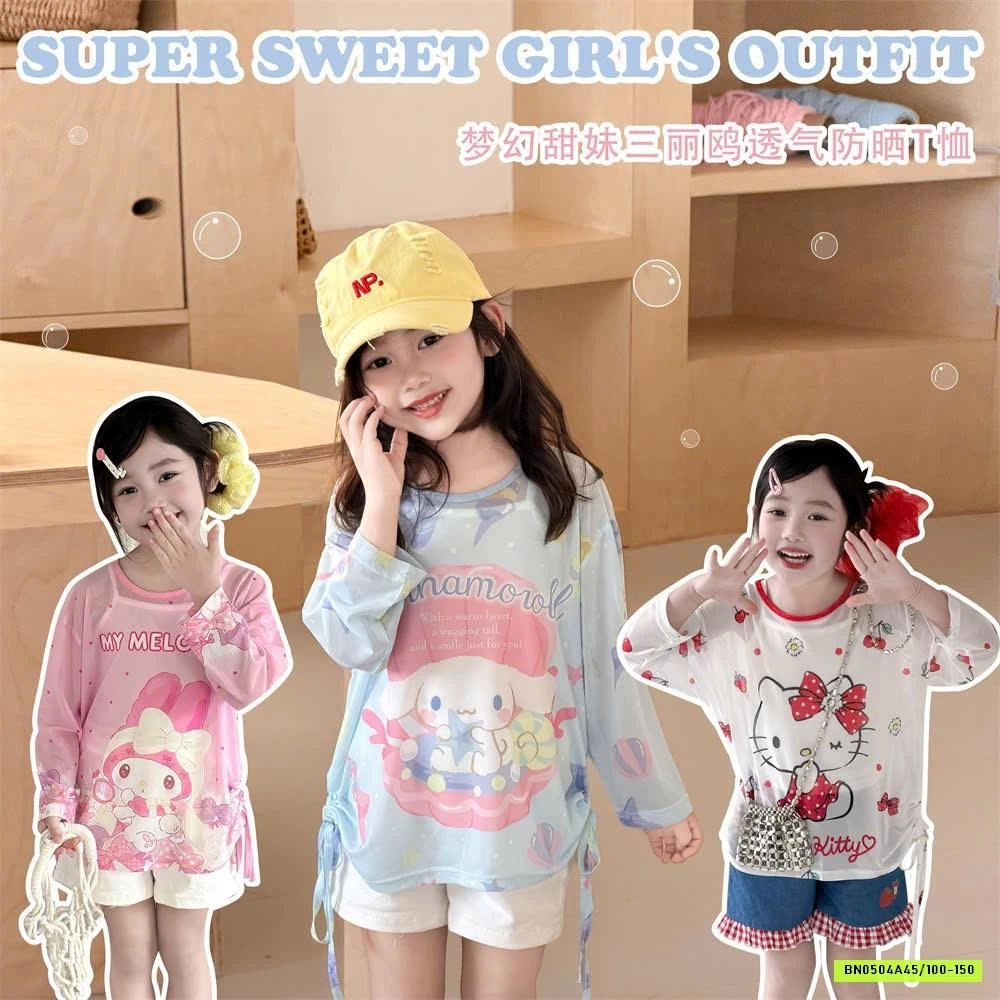 ÁO THUN MỎNG CHỐNG NẮNG HOẠT HÌNH