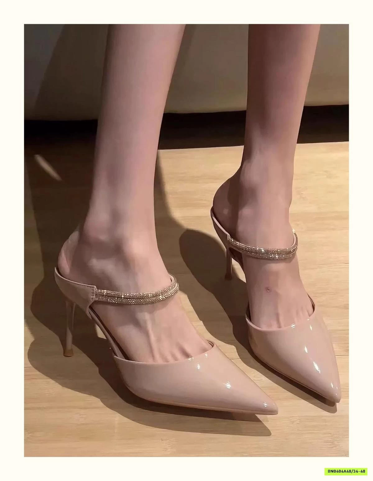 DÉP CAO GÓT MŨI NHỌN QUAI ĐÁ