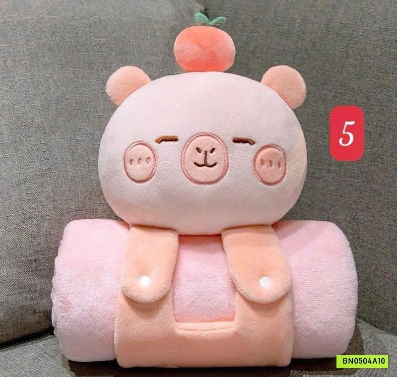 GẤU BÔNG CUỘN CHĂN 2IN1