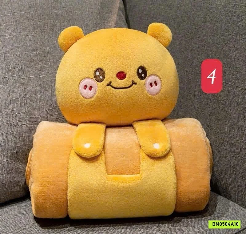 GẤU BÔNG CUỘN CHĂN 2IN1