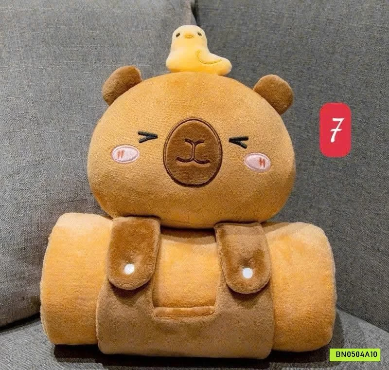 GẤU BÔNG CUỘN CHĂN 2IN1