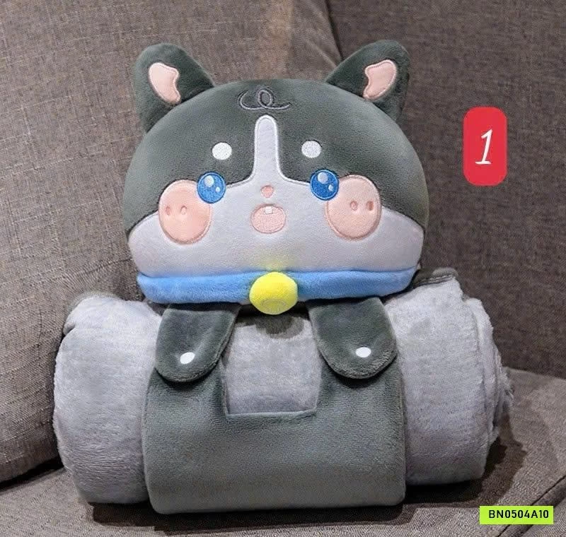 GẤU BÔNG CUỘN CHĂN 2IN1