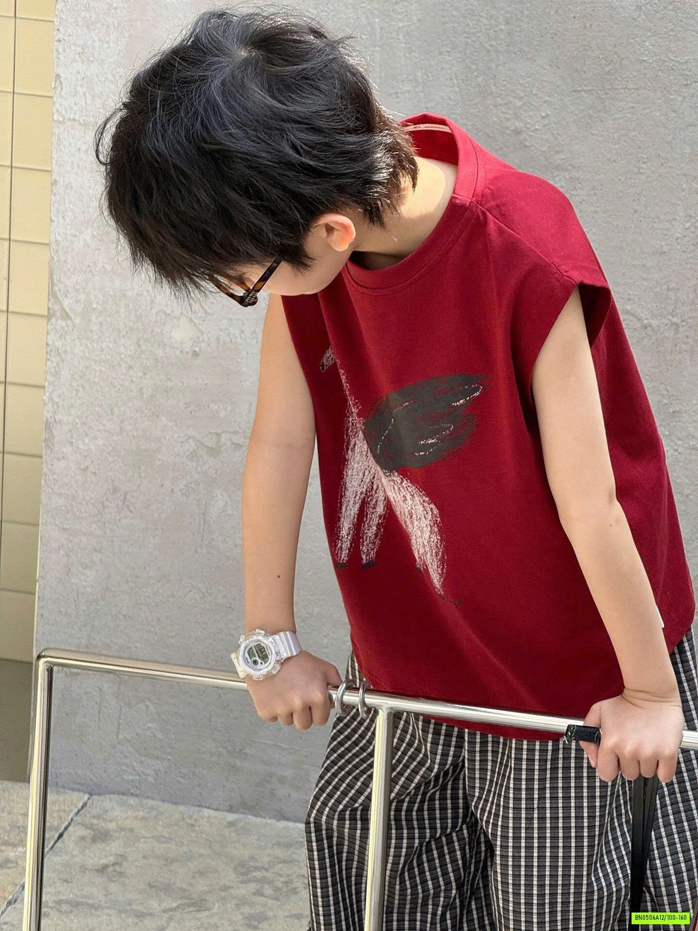 TANKTOP ĐỎ IN NGỰA