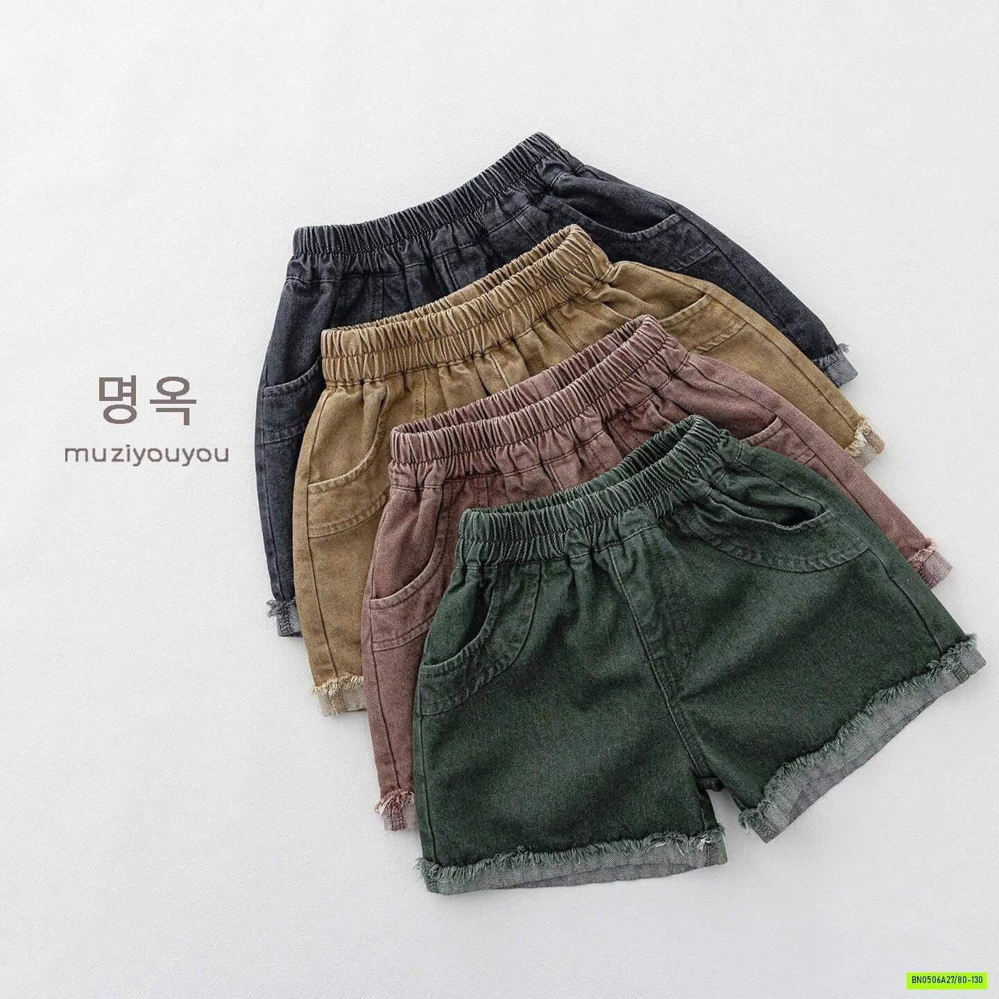 SHORT JEANS GẤP GẤU MZYY